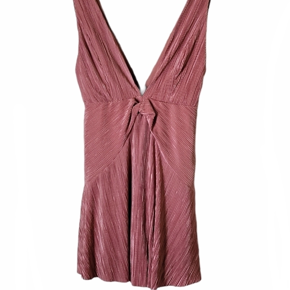 Free People Twist & Shout Pink Mini Dress Size 0 - Picture 5 of 15